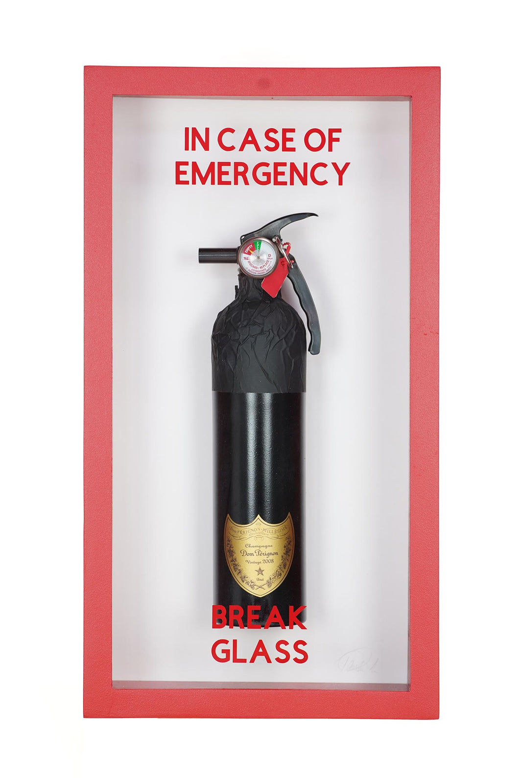 in case of emergency break glass winston cigarette "In Glass" in case of emergency break
